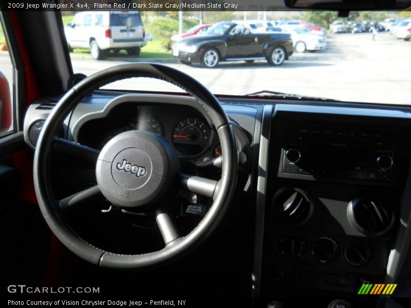 Flame Red / Dark Slate Gray/Medium Slate Gray 2009 Jeep Wrangler X 4x4