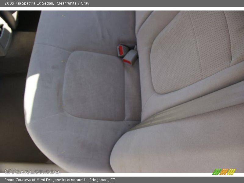 Clear White / Gray 2009 Kia Spectra EX Sedan