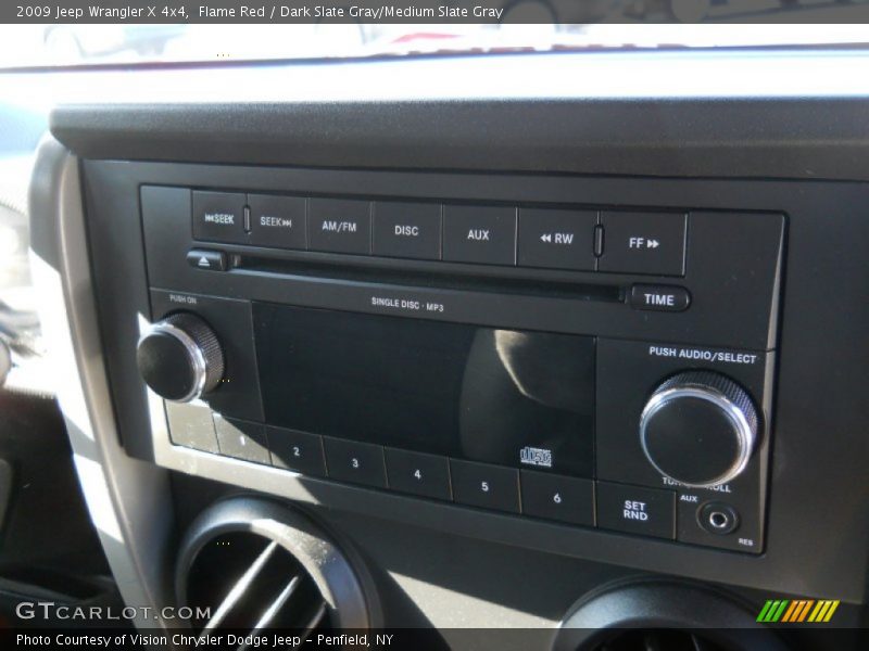 Flame Red / Dark Slate Gray/Medium Slate Gray 2009 Jeep Wrangler X 4x4