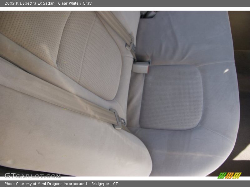 Clear White / Gray 2009 Kia Spectra EX Sedan