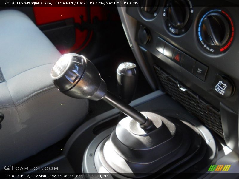 Flame Red / Dark Slate Gray/Medium Slate Gray 2009 Jeep Wrangler X 4x4