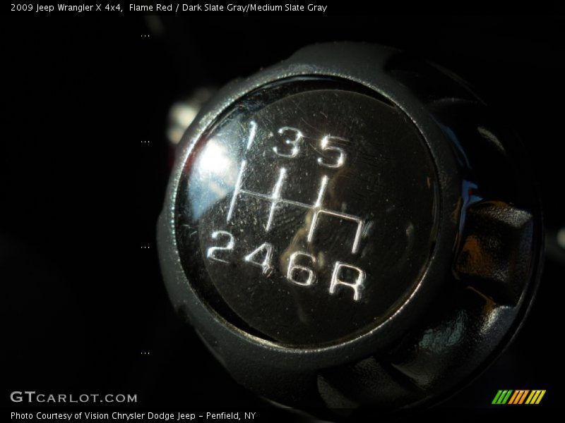 Flame Red / Dark Slate Gray/Medium Slate Gray 2009 Jeep Wrangler X 4x4
