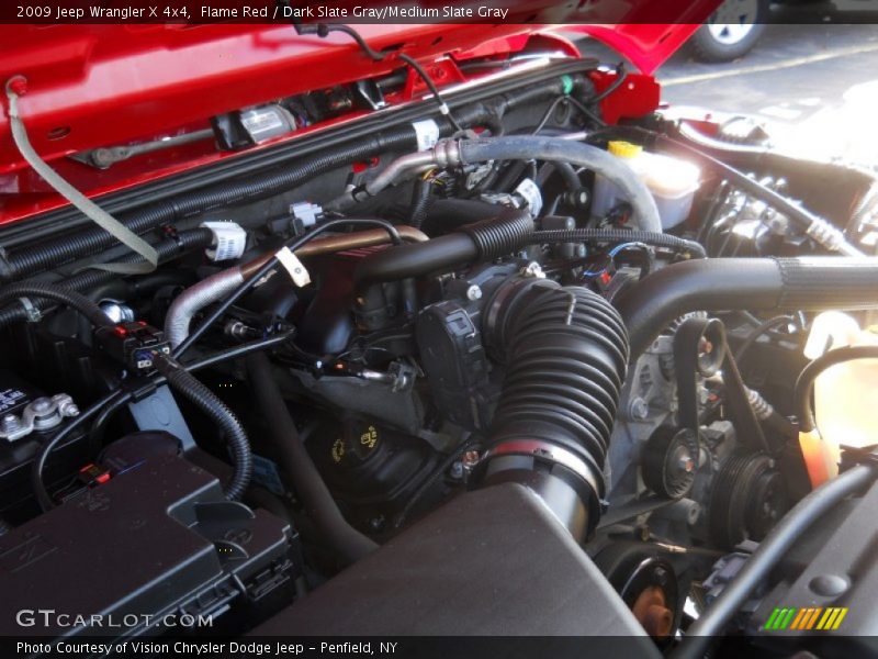 Flame Red / Dark Slate Gray/Medium Slate Gray 2009 Jeep Wrangler X 4x4