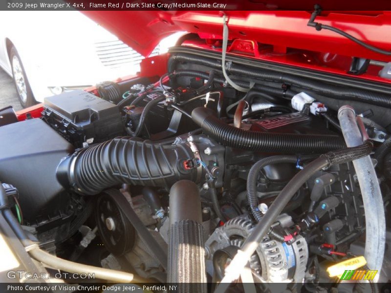 Flame Red / Dark Slate Gray/Medium Slate Gray 2009 Jeep Wrangler X 4x4