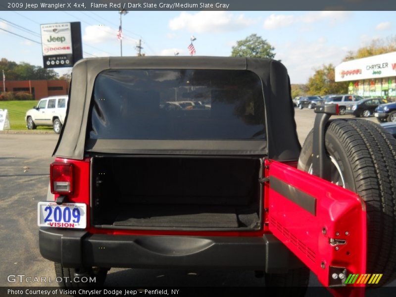 Flame Red / Dark Slate Gray/Medium Slate Gray 2009 Jeep Wrangler X 4x4