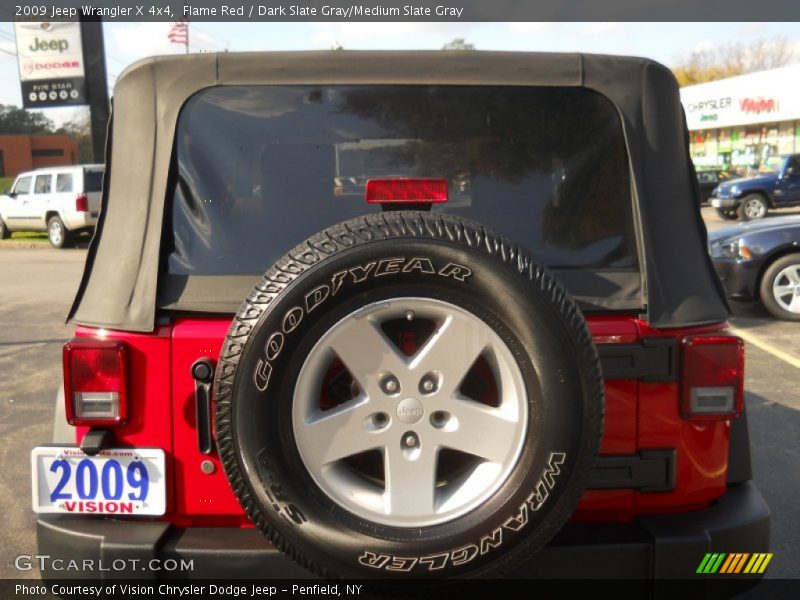 Flame Red / Dark Slate Gray/Medium Slate Gray 2009 Jeep Wrangler X 4x4