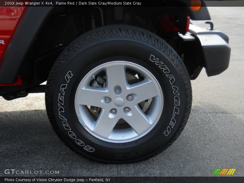 Flame Red / Dark Slate Gray/Medium Slate Gray 2009 Jeep Wrangler X 4x4