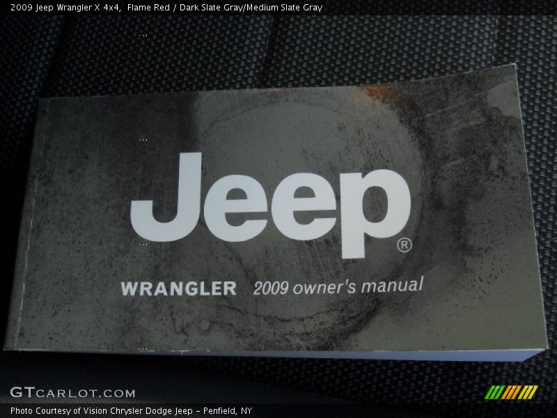 Flame Red / Dark Slate Gray/Medium Slate Gray 2009 Jeep Wrangler X 4x4