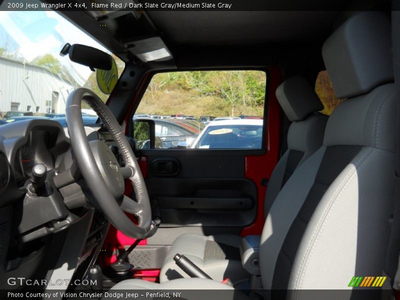 Flame Red / Dark Slate Gray/Medium Slate Gray 2009 Jeep Wrangler X 4x4