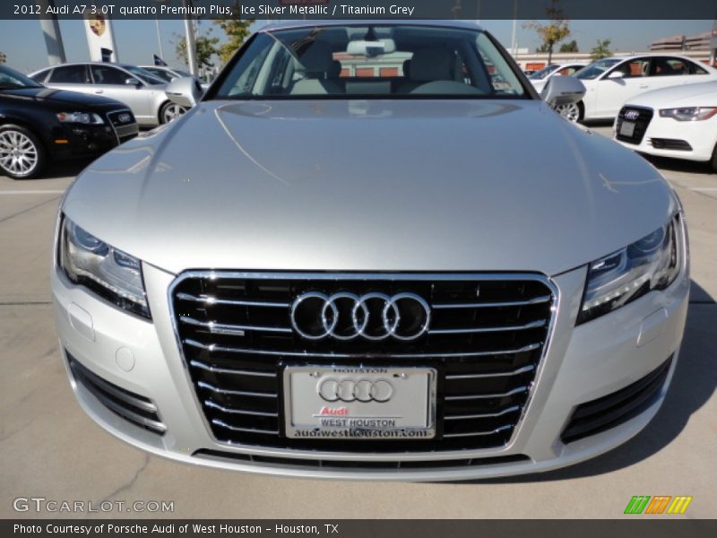 Ice Silver Metallic / Titanium Grey 2012 Audi A7 3.0T quattro Premium Plus