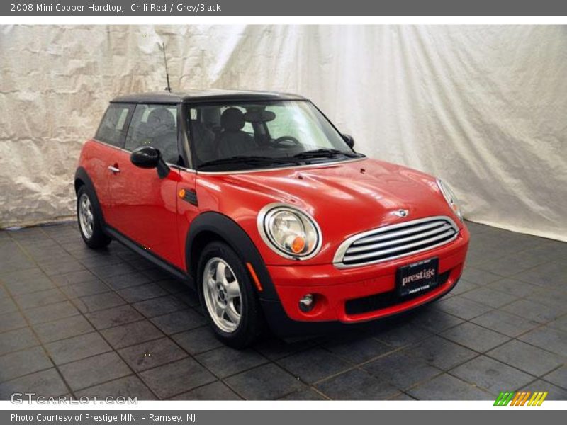 Chili Red / Grey/Black 2008 Mini Cooper Hardtop