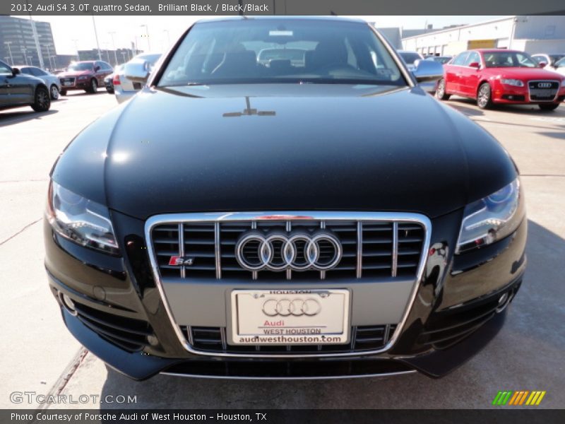 Brilliant Black / Black/Black 2012 Audi S4 3.0T quattro Sedan