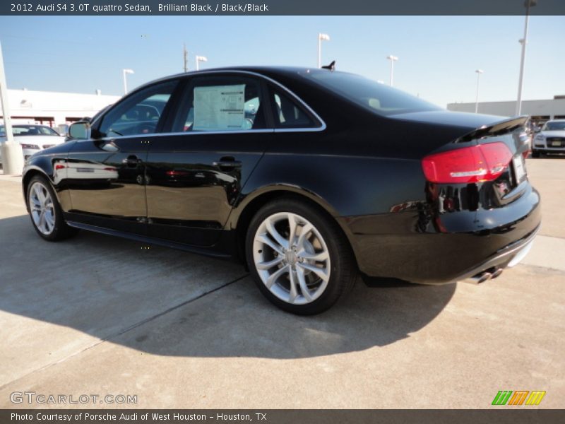 Brilliant Black / Black/Black 2012 Audi S4 3.0T quattro Sedan