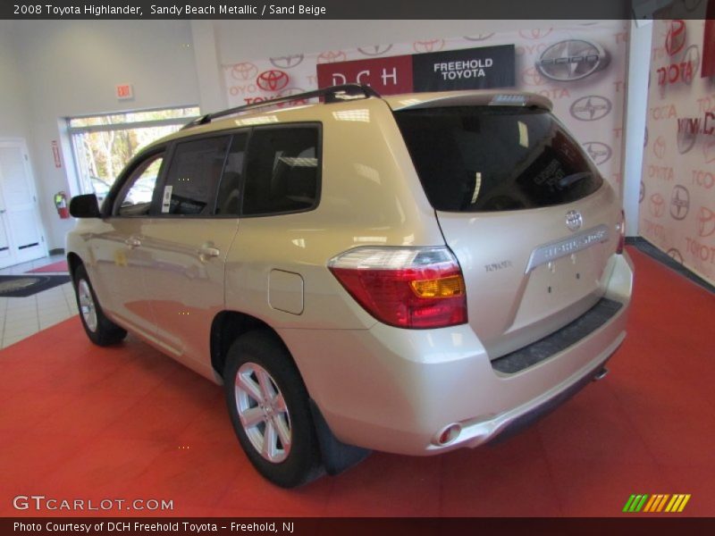 Sandy Beach Metallic / Sand Beige 2008 Toyota Highlander