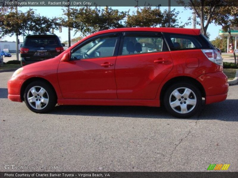 Radiant Red / Dark Gray 2005 Toyota Matrix XR