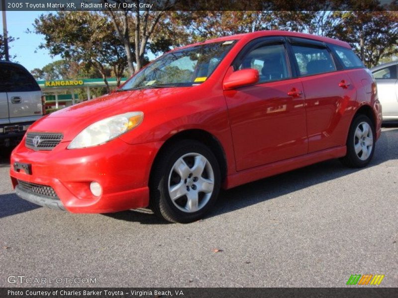 Radiant Red / Dark Gray 2005 Toyota Matrix XR