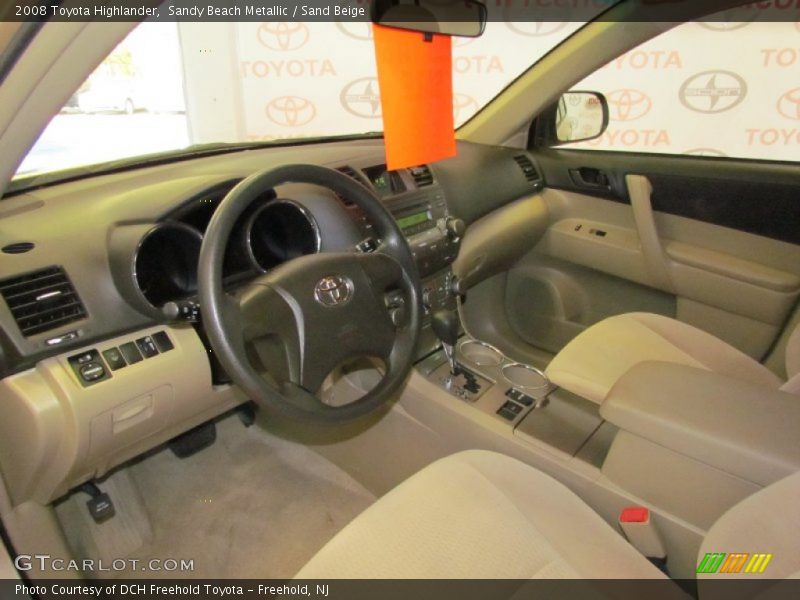 Sandy Beach Metallic / Sand Beige 2008 Toyota Highlander