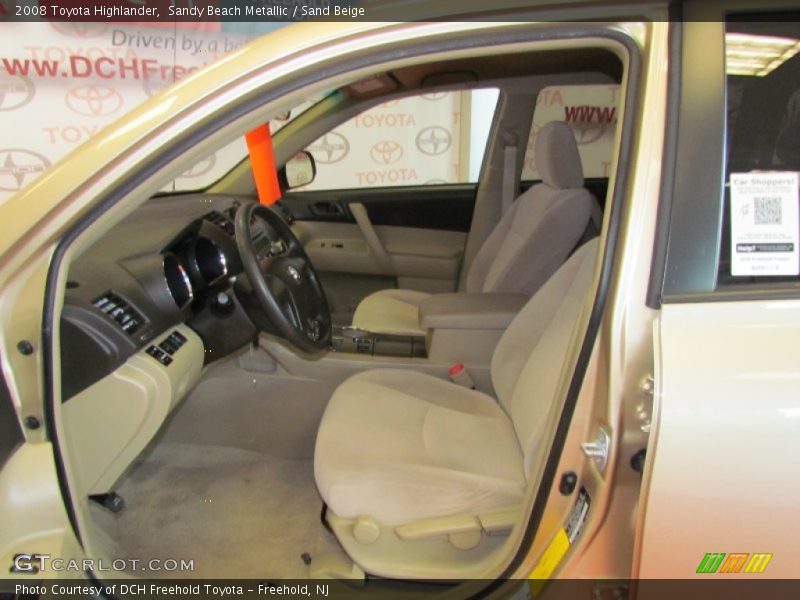 Sandy Beach Metallic / Sand Beige 2008 Toyota Highlander