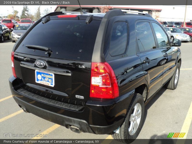 Black Cherry / Black 2009 Kia Sportage EX V6