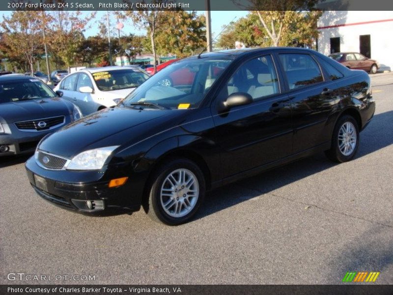 Pitch Black / Charcoal/Light Flint 2007 Ford Focus ZX4 S Sedan