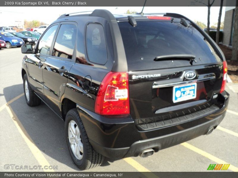 Black Cherry / Black 2009 Kia Sportage EX V6