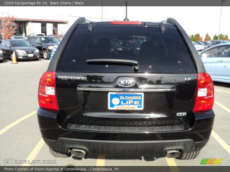 Black Cherry / Black 2009 Kia Sportage EX V6
