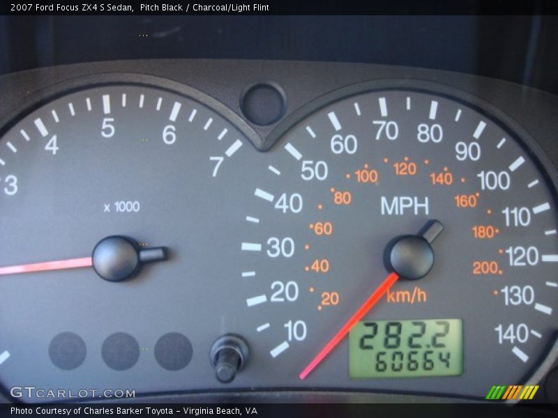 Pitch Black / Charcoal/Light Flint 2007 Ford Focus ZX4 S Sedan