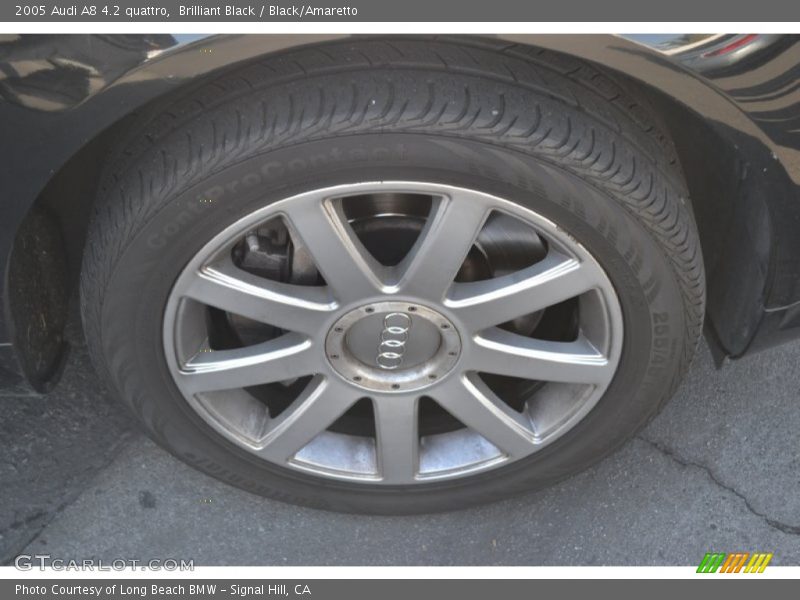 Brilliant Black / Black/Amaretto 2005 Audi A8 4.2 quattro