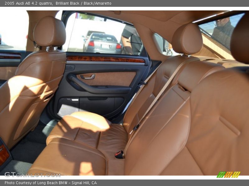 Brilliant Black / Black/Amaretto 2005 Audi A8 4.2 quattro