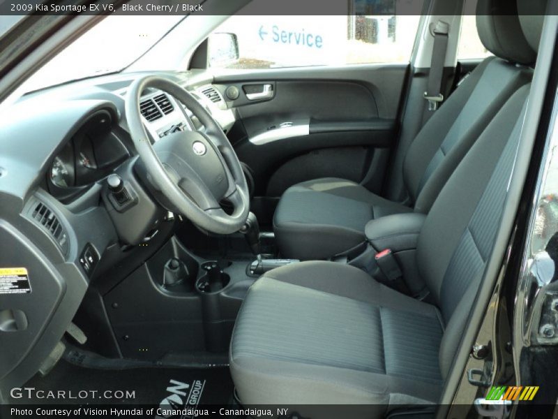 Black Cherry / Black 2009 Kia Sportage EX V6
