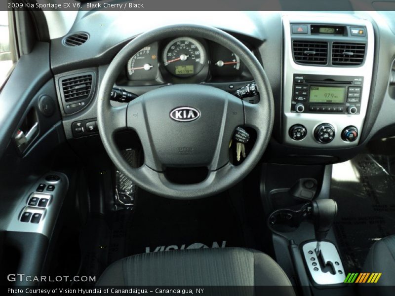 Black Cherry / Black 2009 Kia Sportage EX V6