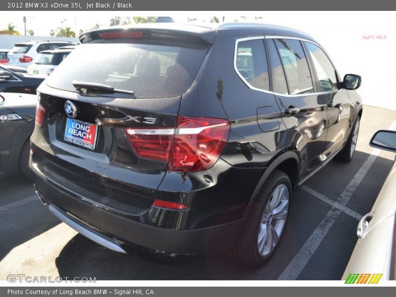 Jet Black / Black 2012 BMW X3 xDrive 35i