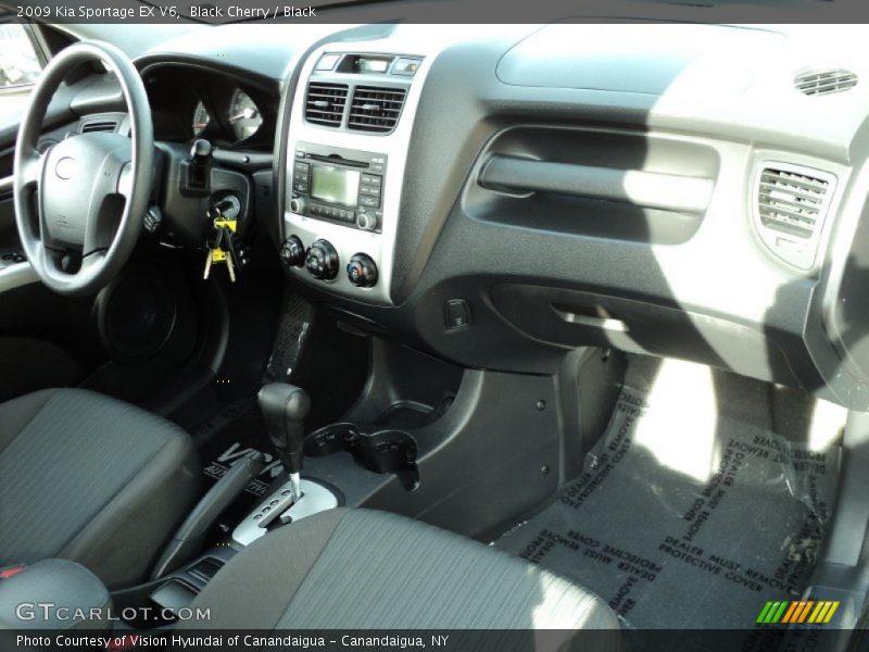 Black Cherry / Black 2009 Kia Sportage EX V6