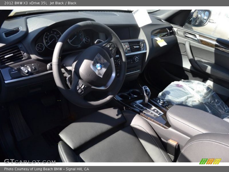 Jet Black / Black 2012 BMW X3 xDrive 35i
