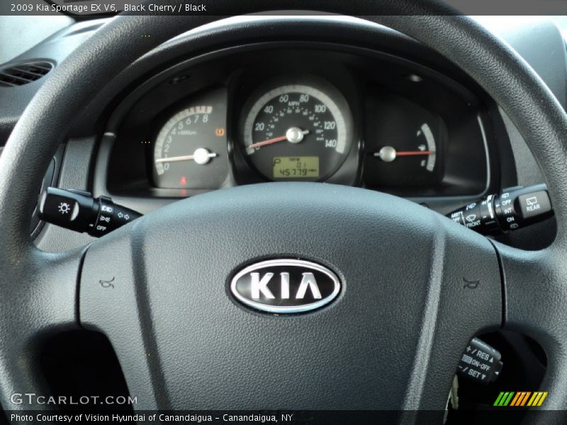 Black Cherry / Black 2009 Kia Sportage EX V6