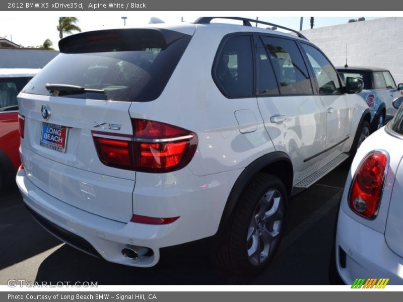 Alpine White / Black 2012 BMW X5 xDrive35d