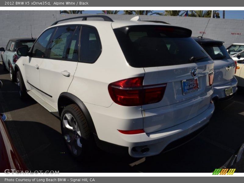 Alpine White / Black 2012 BMW X5 xDrive35d