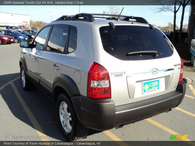 Sahara Silver / Gray 2006 Hyundai Tucson GLS V6 4x4