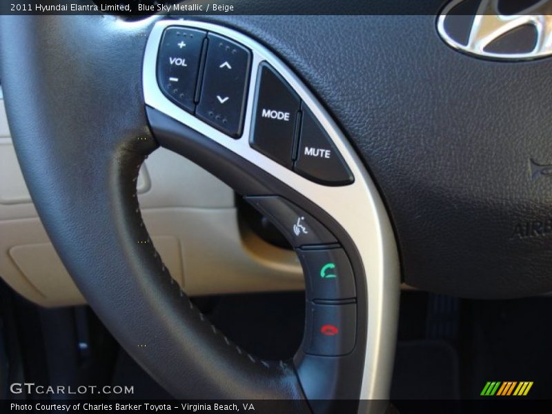 Controls of 2011 Elantra Limited