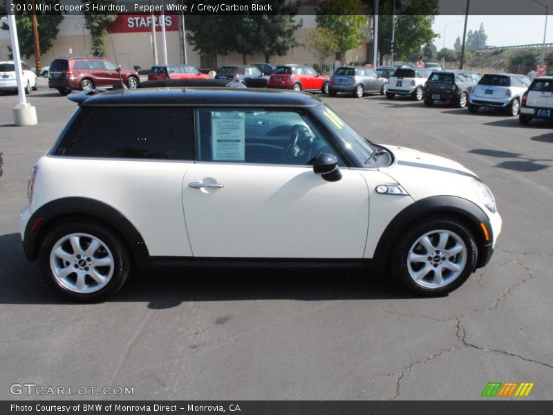 Pepper White / Grey/Carbon Black 2010 Mini Cooper S Hardtop