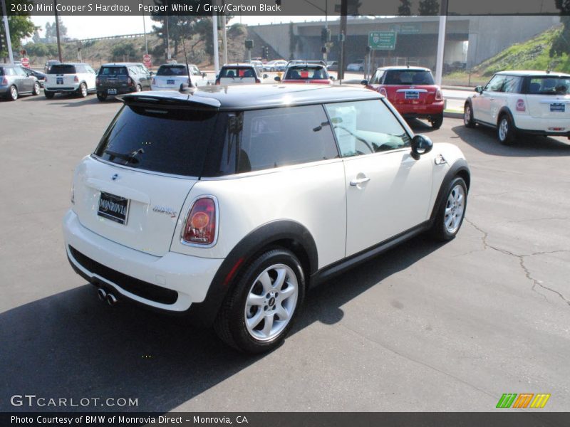 Pepper White / Grey/Carbon Black 2010 Mini Cooper S Hardtop