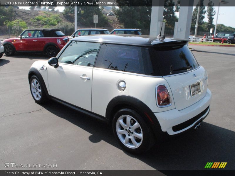 Pepper White / Grey/Carbon Black 2010 Mini Cooper S Hardtop