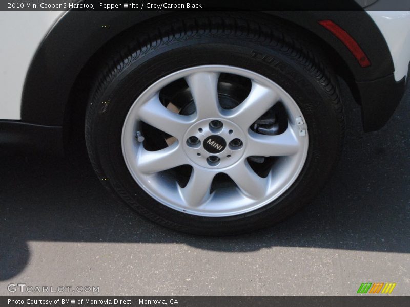 Pepper White / Grey/Carbon Black 2010 Mini Cooper S Hardtop