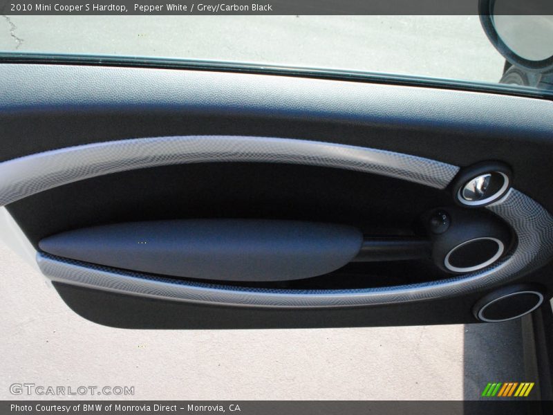 Pepper White / Grey/Carbon Black 2010 Mini Cooper S Hardtop