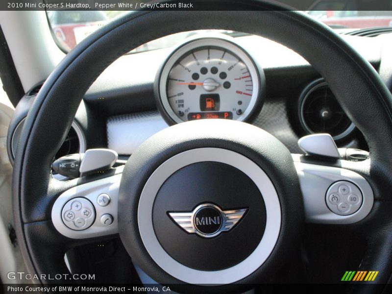 Pepper White / Grey/Carbon Black 2010 Mini Cooper S Hardtop