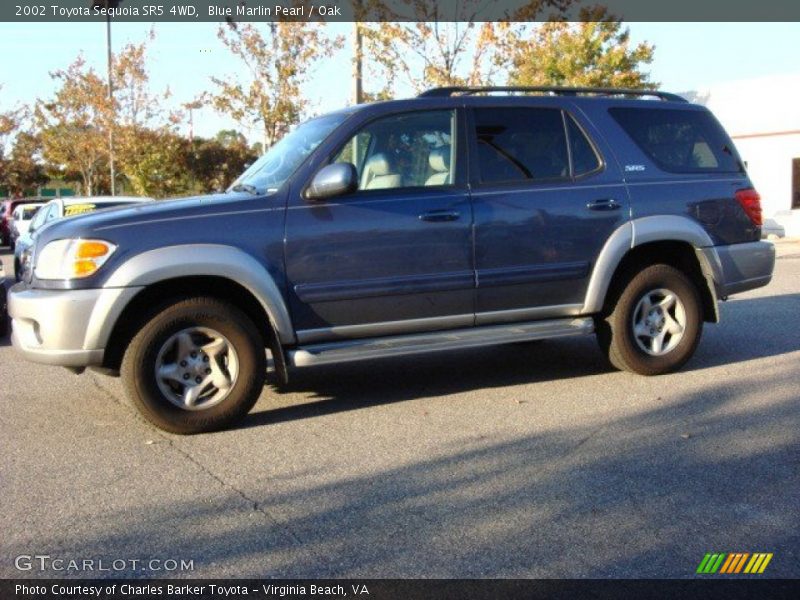 Blue Marlin Pearl / Oak 2002 Toyota Sequoia SR5 4WD