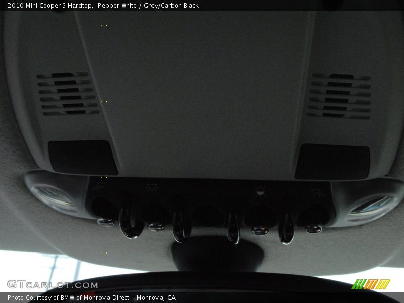 Pepper White / Grey/Carbon Black 2010 Mini Cooper S Hardtop