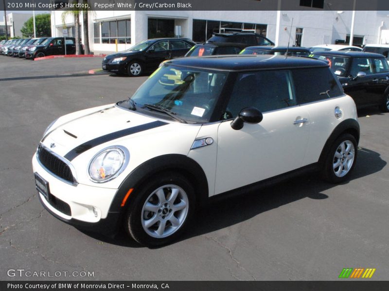 Pepper White / Grey/Carbon Black 2010 Mini Cooper S Hardtop