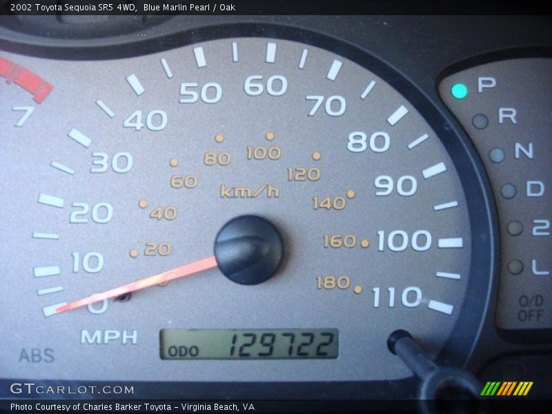 Blue Marlin Pearl / Oak 2002 Toyota Sequoia SR5 4WD