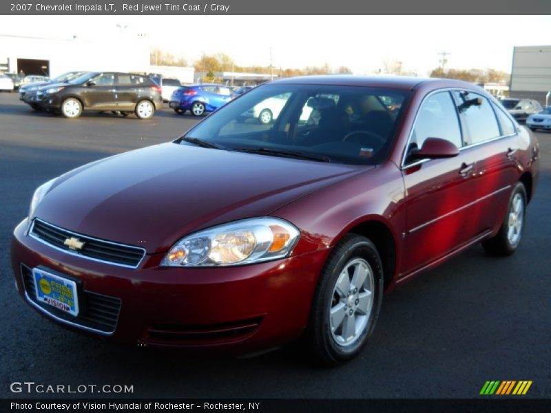 Red Jewel Tint Coat / Gray 2007 Chevrolet Impala LT